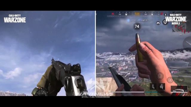 CoD Warzone / CoD Warzone mobile - Сравнение анимации, осмотр оружия смотреть онлайн