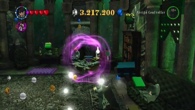 Lego Harry Potter Years 1-4 Walkthrough- Slytherin Common Room