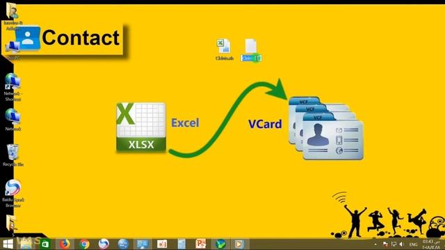كيفية تحويل ملف Excel الى ملف VCard بدون برامج _ بالعربي смотреть онлайн