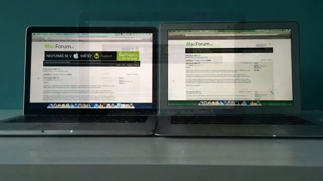 Macbook Air Vs. Macbook Pro Retina, Displays