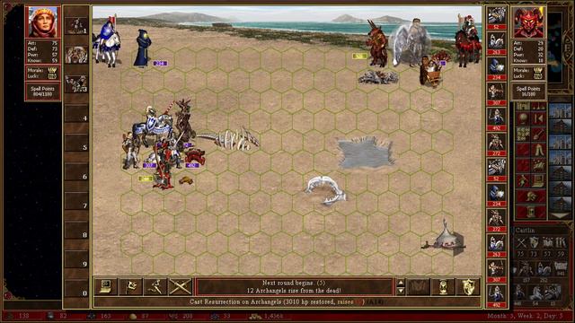 Heroes 3: The army of light emerges victorious over a tough Inferno enemy! смотреть онлайн