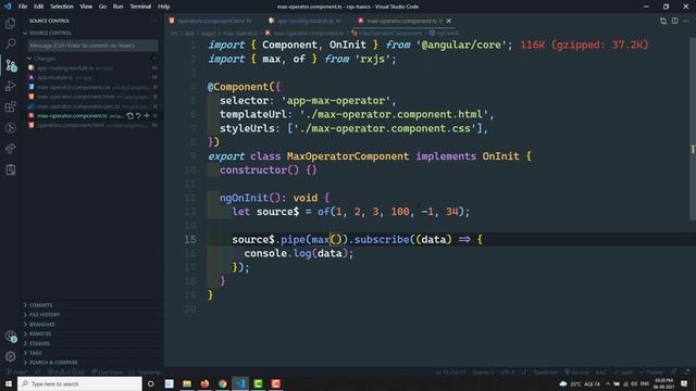 84. RxJS Max Operator. Learn RxJS Mathematical and Aggregate Max Operator - RxJS. смотреть онлайн