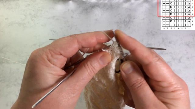 Ажур для кругового вязания спицами. смотреть онлайн