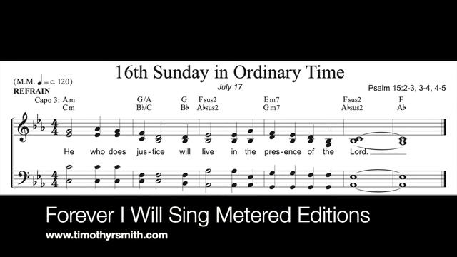 64 He who does justice - Psalm 15:2-3, 3-4, 5 - 16th Sunday in Ordinary Time смотреть онлайн