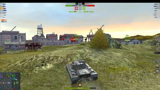 М48 Пітбуль як брати майстра, на карті Восточна гавань? Word of Tanks Бліц #wotb #blitz #танки смотреть онлайн