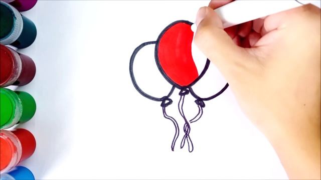 Bolalar to'plari uchun chizilgan | Как нарисовать шарики | Drawing for children balls смотреть онлайн