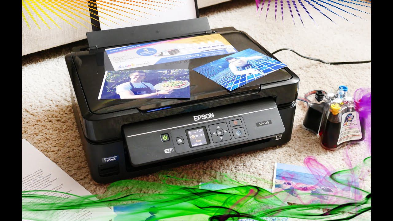 Обзор МФУ Epson Expression Home XP-320 с СНПЧ смотреть онлайн