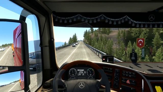 Euro Truck Simulator 2 - Grand Utopia - Mercedes-Benz Actros - Öz Treyler смотреть онлайн