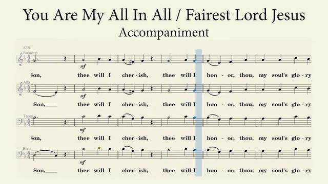 You Are My All in All, Fairest Lord Jesus l Accompaniment смотреть онлайн