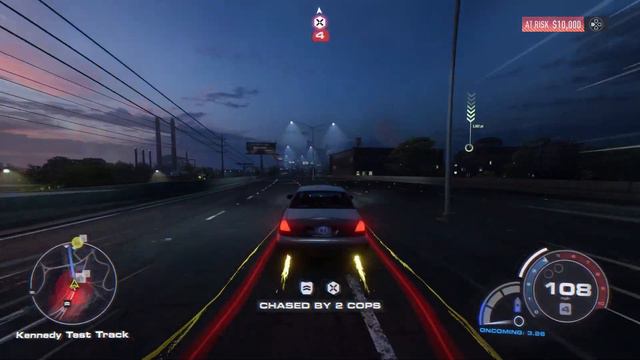 Police with a flat tire.　NFS UNBOUND смотреть онлайн