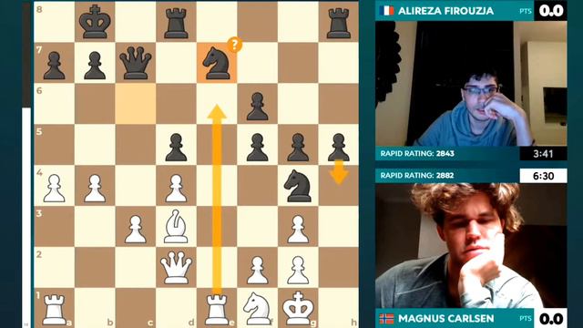Sleepy Magnus Carlsen SACRIFICED his TWO ROOKS to BEAT Alireza Firouzja | CHESSABLE MASTERS - FINAL смотреть онлайн