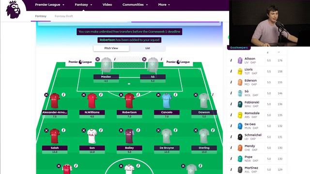 Пеп-Рулетка | Первый тур АПЛ. Сбор состава | Новое Фэнтези-шоу смотреть онлайн