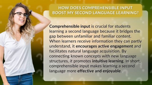 How Does Comprehensible Input Boost My Second Language Learning? смотреть онлайн