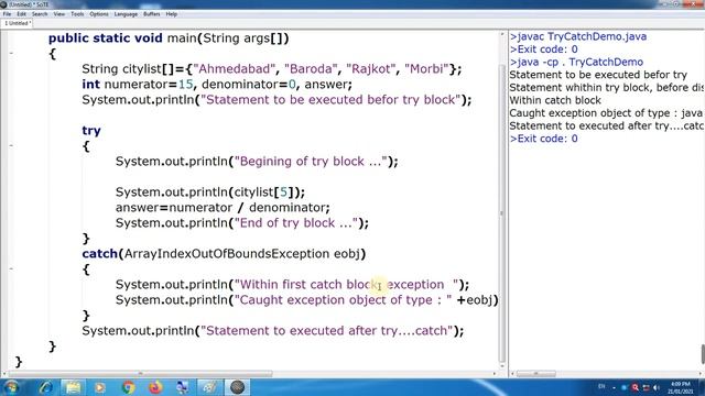 Exception Handling In Java. Part-2_Chap-10_Std-12th_Computer (Ketan Sir) смотреть онлайн
