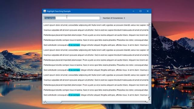 Java Swift - Text Highlighting w/ Search Example смотреть онлайн