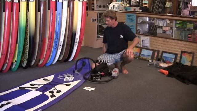 Using electric pump to inflate SUP: Bravo BP12 pump смотреть онлайн