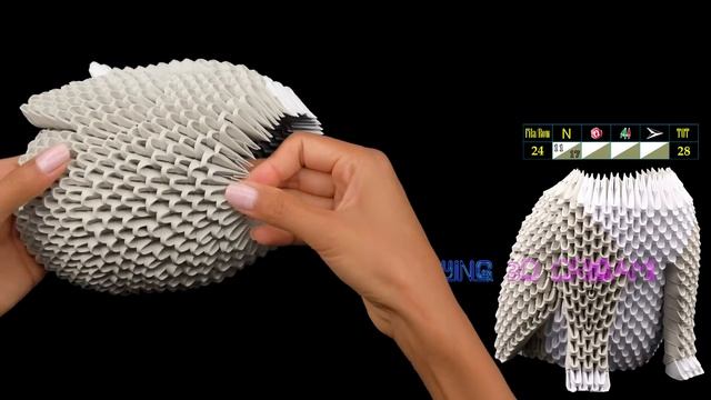 3D Origami Dog Tutorial 1/32 Ultra HD - Origami 3d Cane Tutorial 1/32 Ultra HD смотреть онлайн