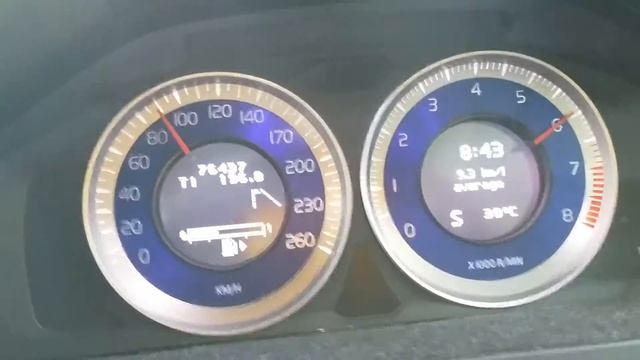 Volvo S60 T6 R-Design Polestar 0 - 100km/h смотреть онлайн