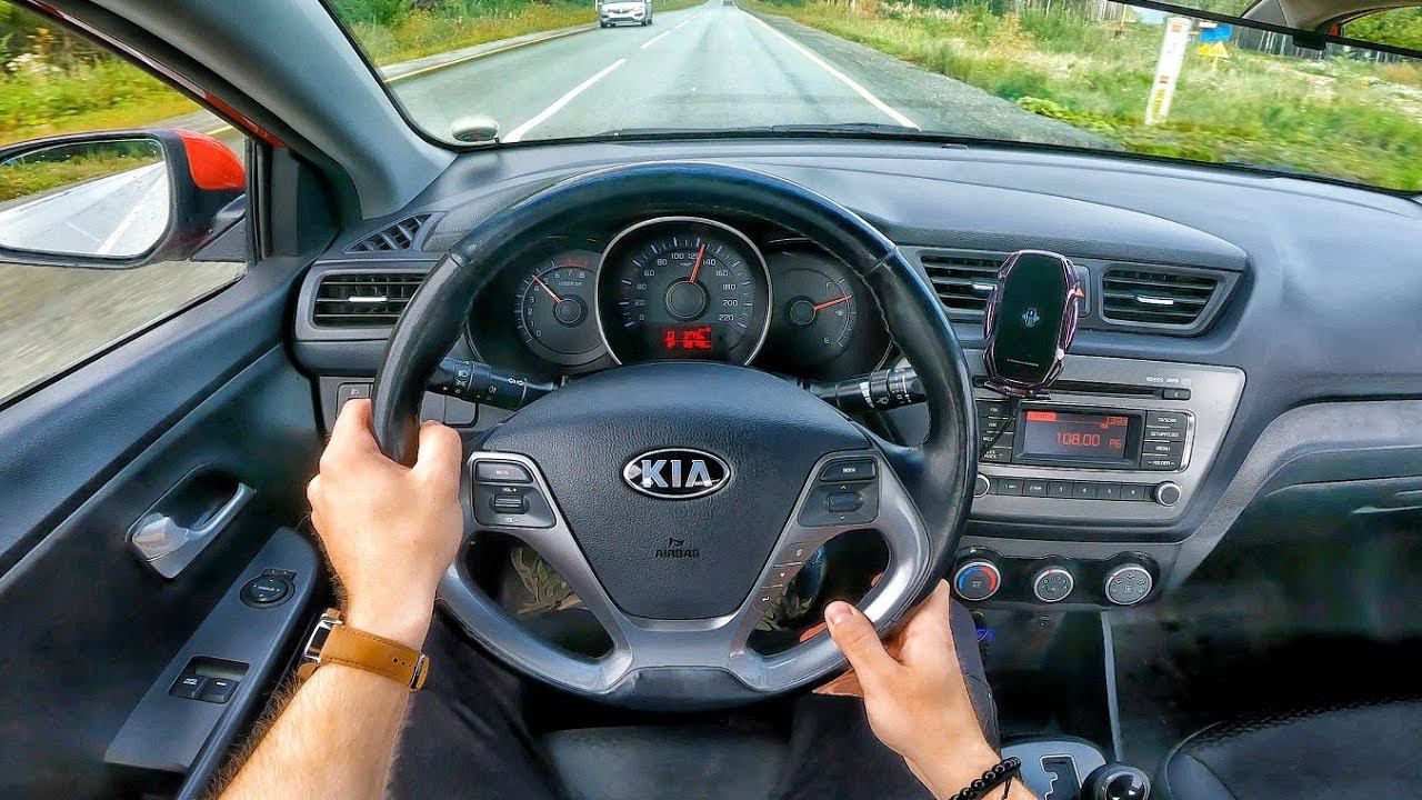 2015 KIA Rio (1.4 AT) - POV TEST-DRIVE смотреть онлайн