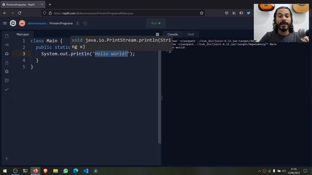 Meu Primeiro Programa em Java смотреть онлайн