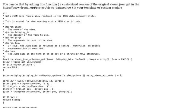 Drupal: Embed view block with JSON data output смотреть онлайн
