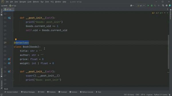 #39. Python Data Classes при наследовании _ Объектно-ориентированное программирование Python (720p)