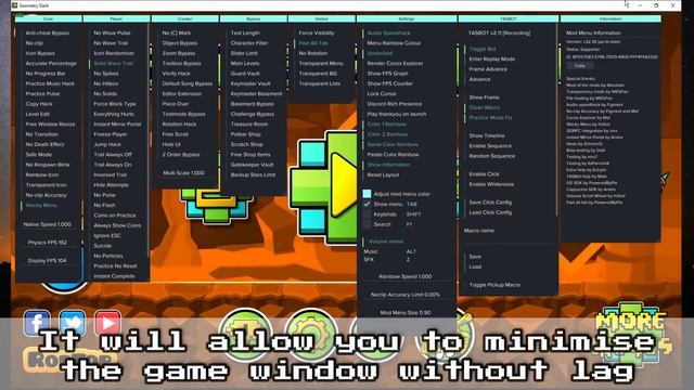 Physics And Display FPS Mode! BEST FREE MOD MENU DOWNLOAD | GD Hackermode V32.36