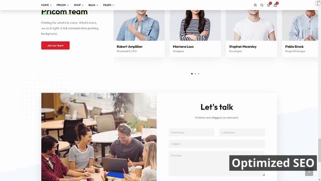 Pricom Printing Company ★ WordPress Themes & Templates ★ смотреть онлайн