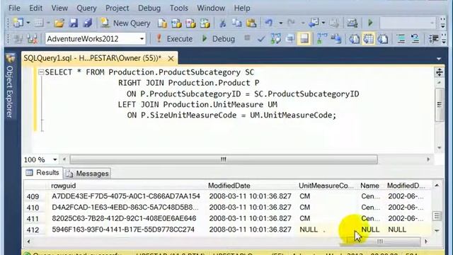 SQL Server LEFT JOIN & RIGHT JOIN смотреть онлайн