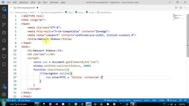 How to check network status in JavaScript? Online or Offline | letsbug смотреть онлайн