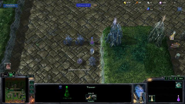 Starcraft 2 - (ARCADE) 441 - Mines and Magic - Crystal builder s Karterem смотреть онлайн