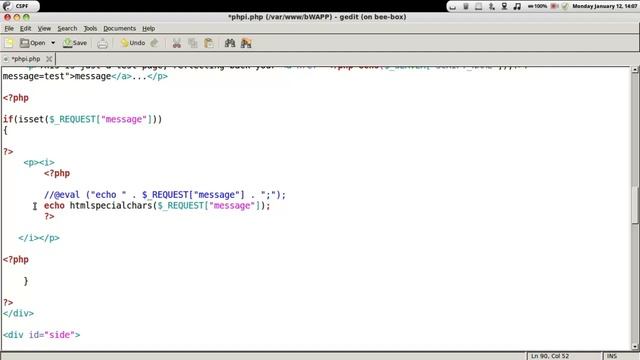 OWASP TOP 10 A1 - PHP Code Injection Prevention смотреть онлайн