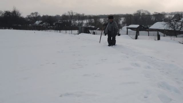 Обкатка трактора по снегу. Трактор Кировец К 742МСт1. смотреть онлайн