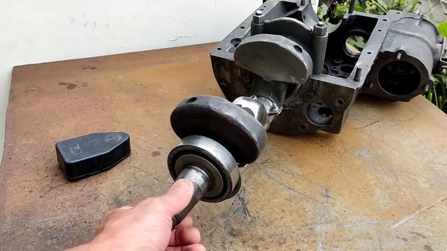 Переделка коленчатого вала двигателя УД-2.Что будет? Разворот на 180°и изменение порядка работы. смотреть онлайн