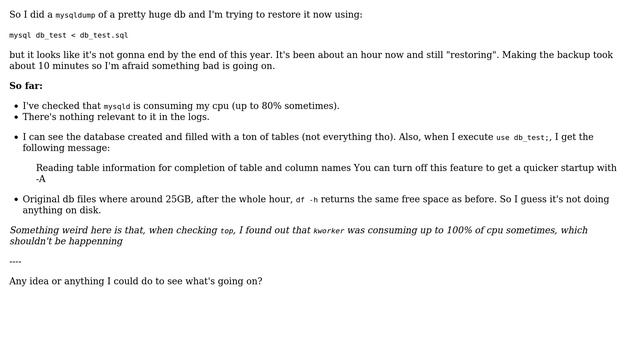 DevOps & SysAdmins: MariaDB taking ages to restore backup (2 Solutions!!) смотреть онлайн