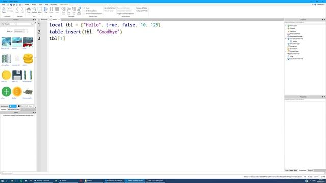 Roblox Table basics | 2 Minute Scripting ? смотреть онлайн
