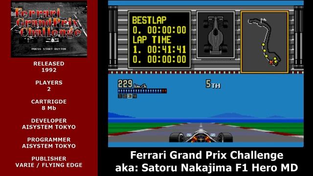 SEGA Mega Drive / Genesis: All RACING Games смотреть онлайн