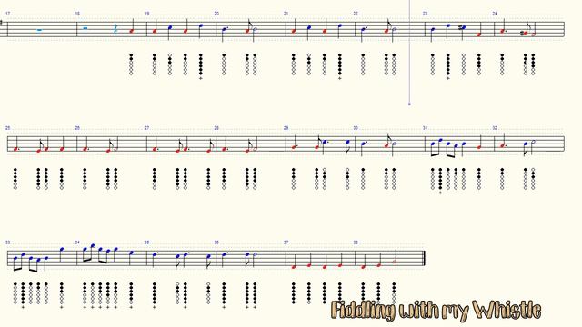 Cantabile - Gabriel Faure - Tin Whistle - Play Along Tab Tutorial смотреть онлайн