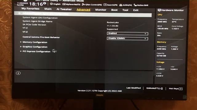 Как в BIOS включить одновременную работу встроенной и дискретной видеокарты. Материнская плата ASUS смотреть онлайн