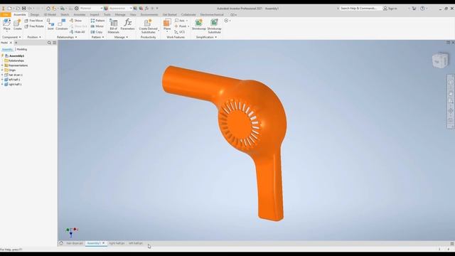 Inventor Derived Components Tutorial