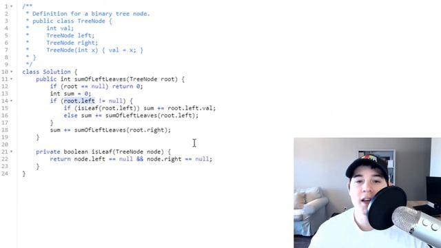 Amazon Coding Interview Question - Sum of Left Leaves (LeetCode) смотреть онлайн