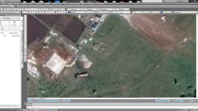 4#Подгрузка в AutoCad растровой подложки полученной из Global Mapper в МСК02 1 смотреть онлайн