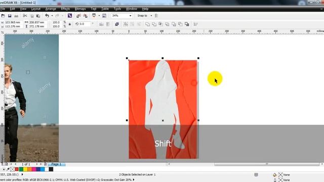 Paper Texture Effect in Coreldraw - Movie Poster Design Tips & Tricks- Ahsan Sabri смотреть онлайн