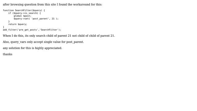 Wordpress: Wordpress Search Filter Only for Page with Child of Child of Child of Child of Child смотреть онлайн