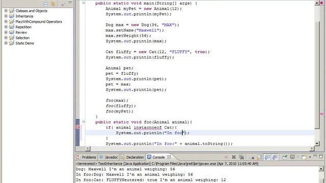 Java 18 Polymorphism смотреть онлайн