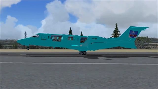 FSX Landing at Grenoble airport with Bombardier Learjet 45 St Tropez смотреть онлайн