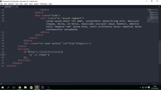 Semantic UI - 3D Transitions - Chapter 2 Part 7 смотреть онлайн