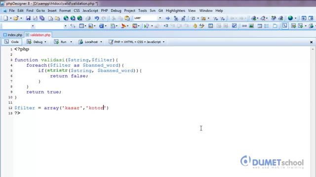 Cara Membuat Validasi atau Filter Kata Dengan PHP смотреть онлайн