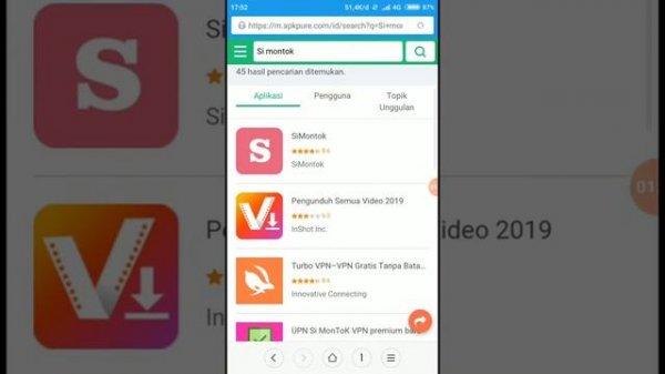 Tutorial Download apk si montok 2019,apk setan ?