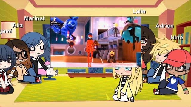 Реакция персонажей из Леди баг и супер кот на ТТ часть 3🥳✌️ смотреть онлайн